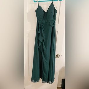 Never worn Azazie Emerald Dress Size A8